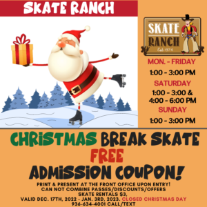 Special Discounts at Skate Ranch