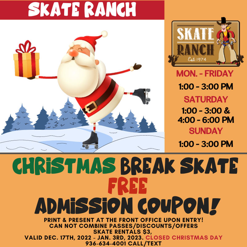 Special Discounts at Skate Ranch