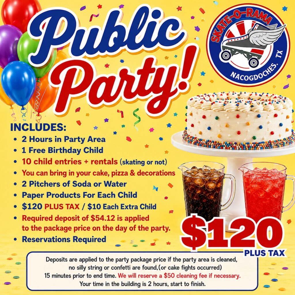 Skate-O-Rama Public Party
